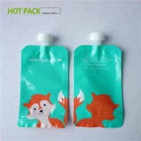 small aluminum foil spout bag for cosmetic packaging / food grade spout pouch for ketchup